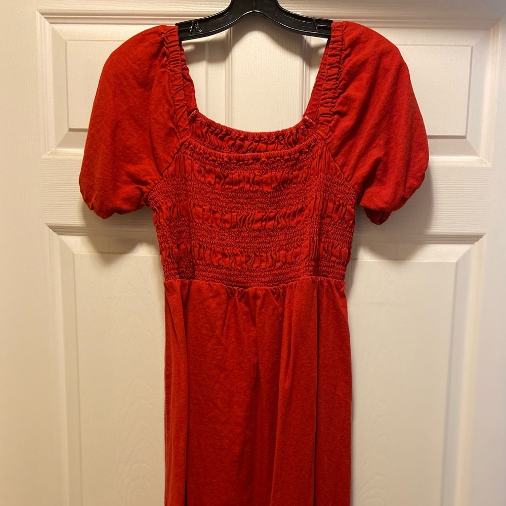 Maternity Off the Shoulder Little Red Dress
